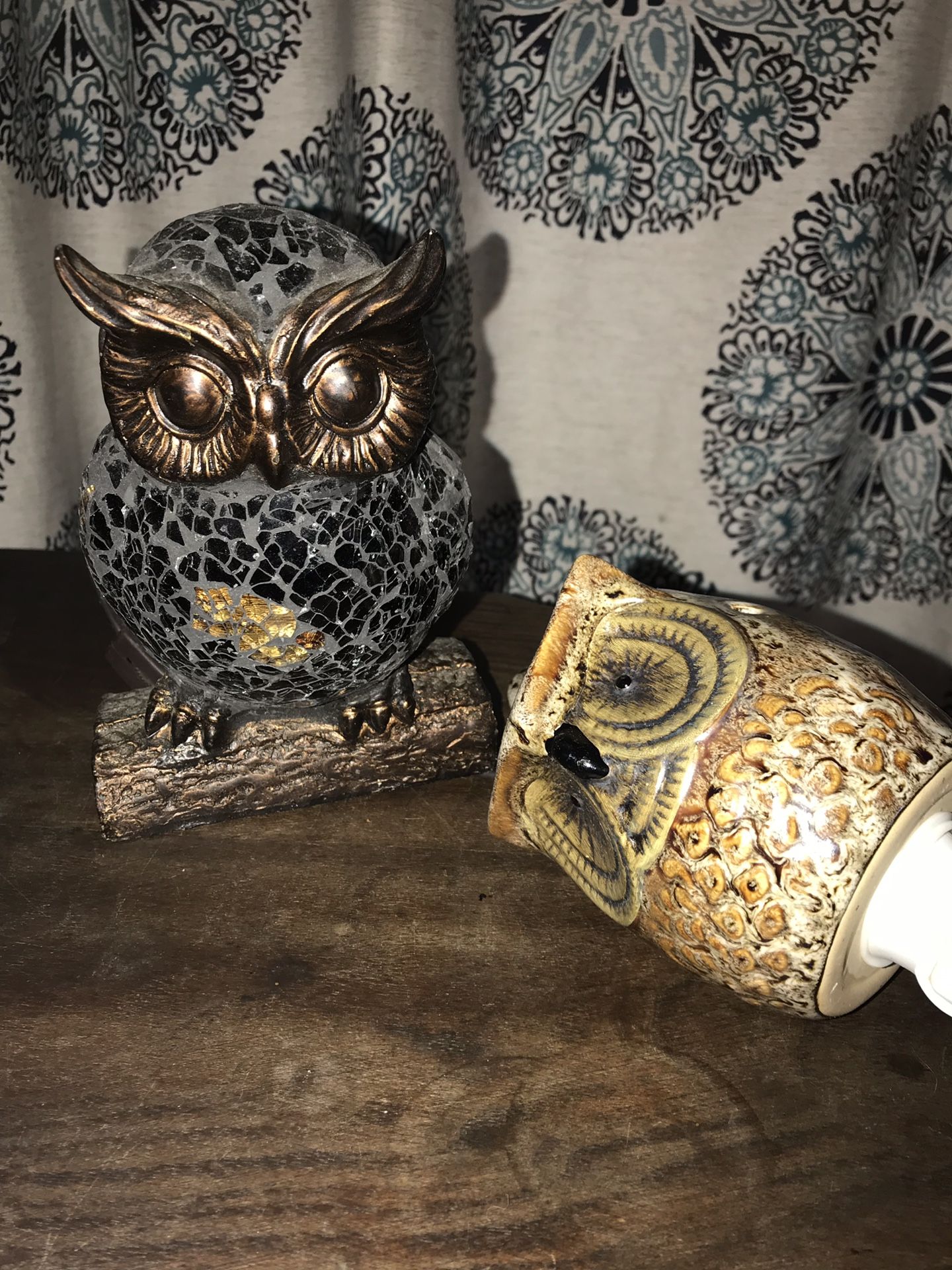 Owl lamp and incense burner
