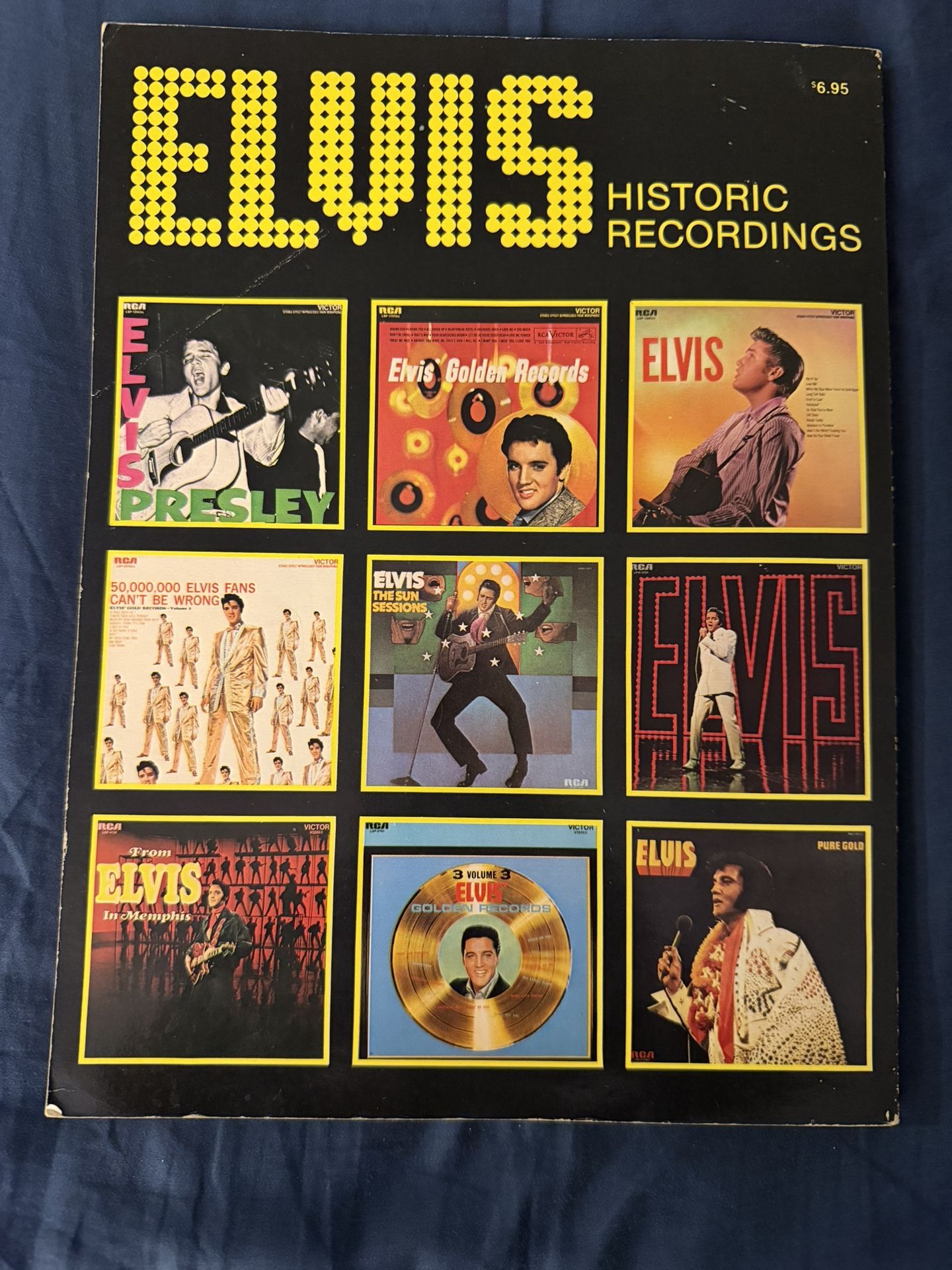 1978 Elvis Historic Recordings Songbook by Creative Concepts