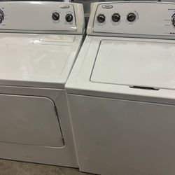 Whirlpool Washer Dryer Electric Top Load Set *Sets Free Cords Attachments Warranty 