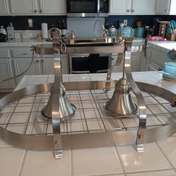 Pot And Pans Hanging Rack With Lights