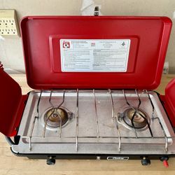 Century Propane Camping Stove 2 Burner Portable with free 2 x propane fuels