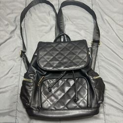 Torrid Quilted Faux Leather Drawstring Backpack 