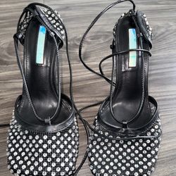 Black Strappy Heels
