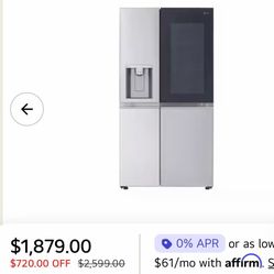 🔥 Brand New LG InstaView Refrigerator (LRSOS2706S) – Only $1,299! (Save over $700)