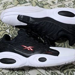 Reebok Iverson Solution Mid White/Black Sz 12