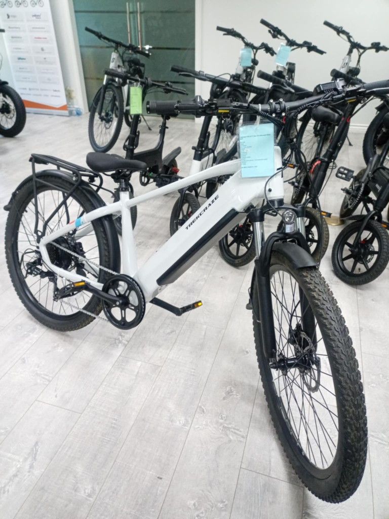 TREKCRAZE T700 Step Over Mountain Electric Bike.