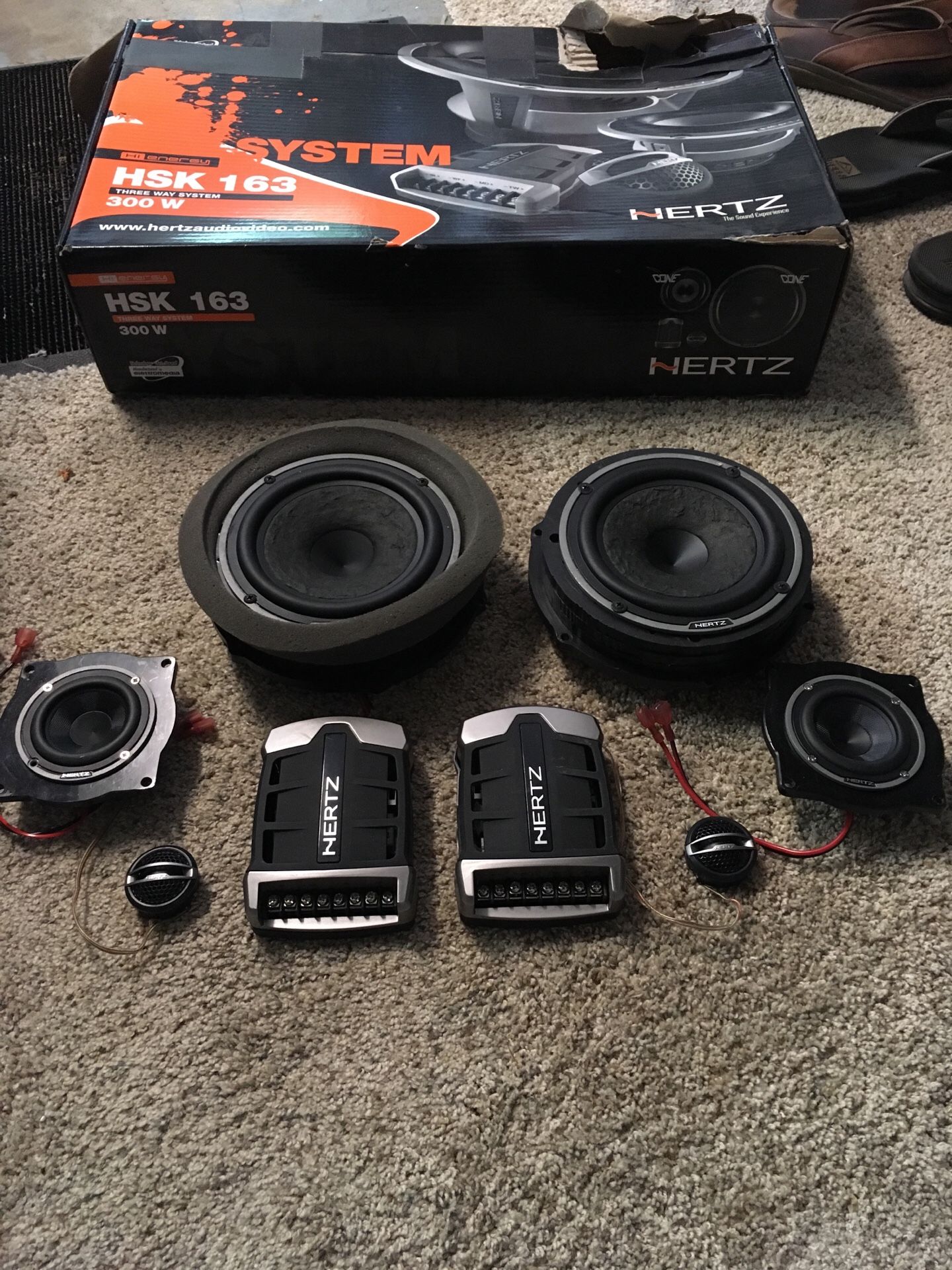 Hertz HSK 163 three way speakers