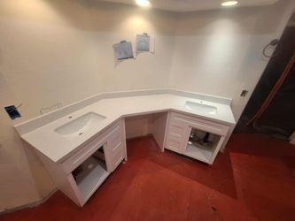 Bathroom Quart Granito Cabinets