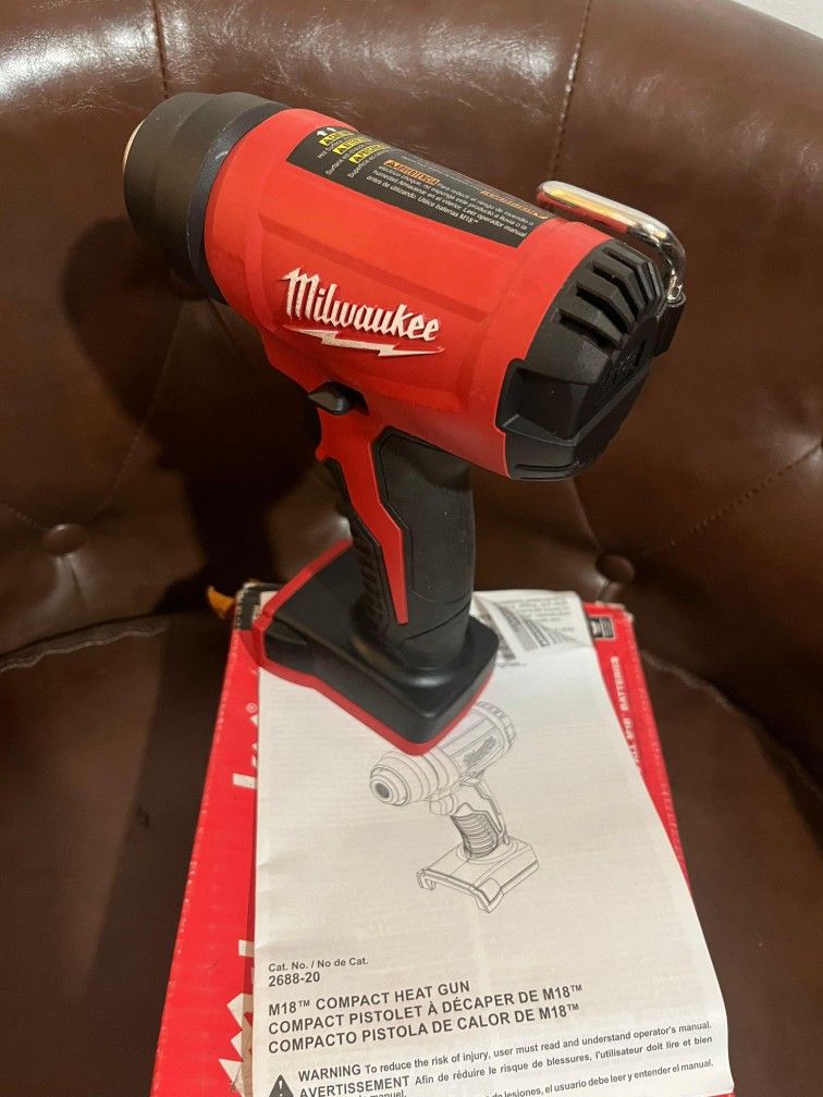 Milwaukee
M18 18V Lithium-lon
Cordless Compact Heat Gun (Tool-Only)