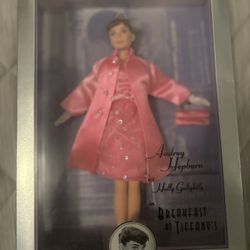  Audrey Hepburn Barbie – Breakfast at Tiffany’s Pink Gown (Never Opened, Excellent Condition)