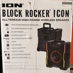 ION Block Rocker Icon All-Terrain High Power Wireless Speaker Brand New In Box