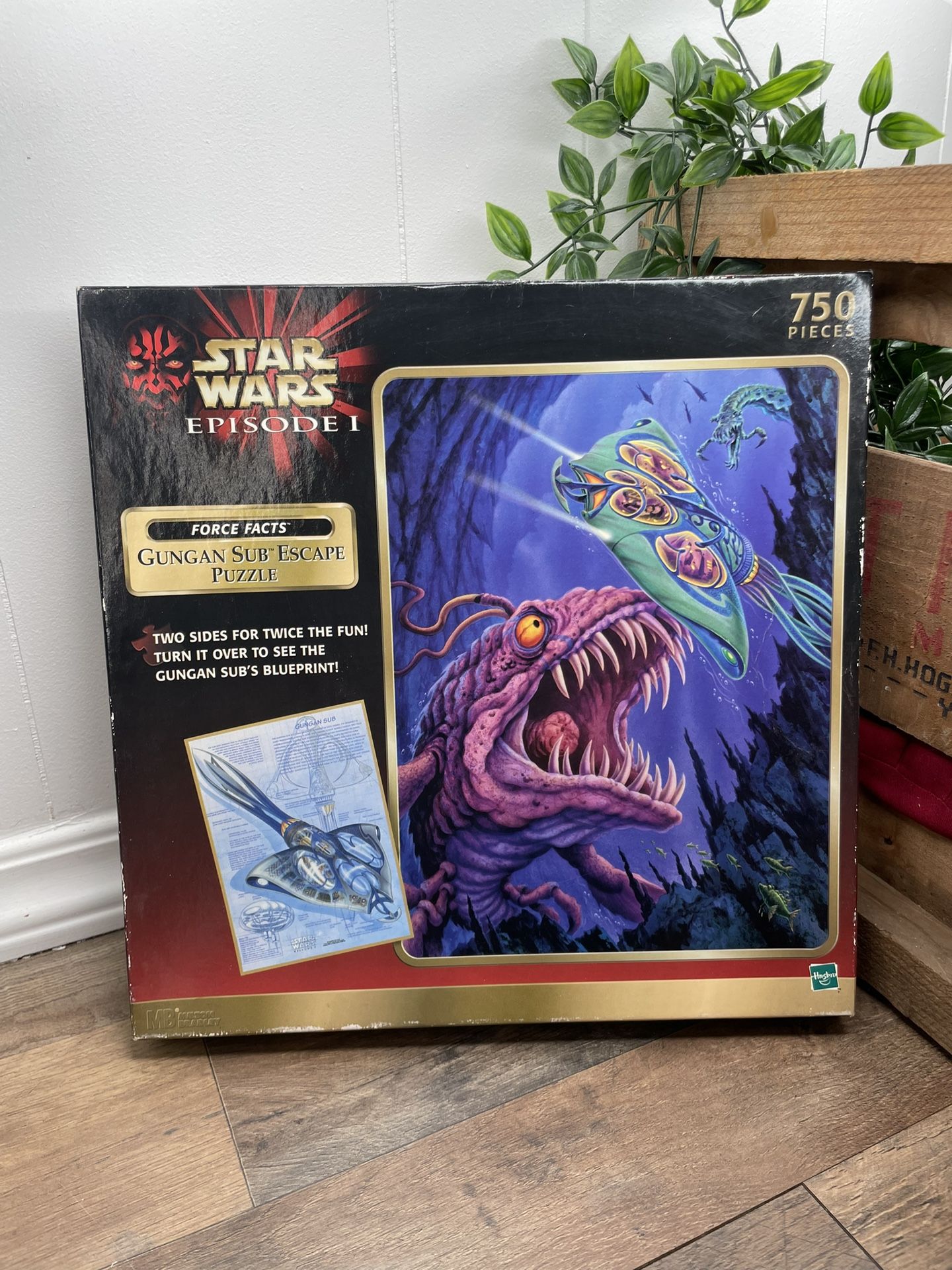 Star Wars Episode I Gungan Sub Escape Puzzle - 750 Pieces - Hasbro 1999 Unopened