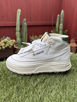 Reebok Women's Size 8.5 Club C Double Geo Hi Heritage Leather Sneaker