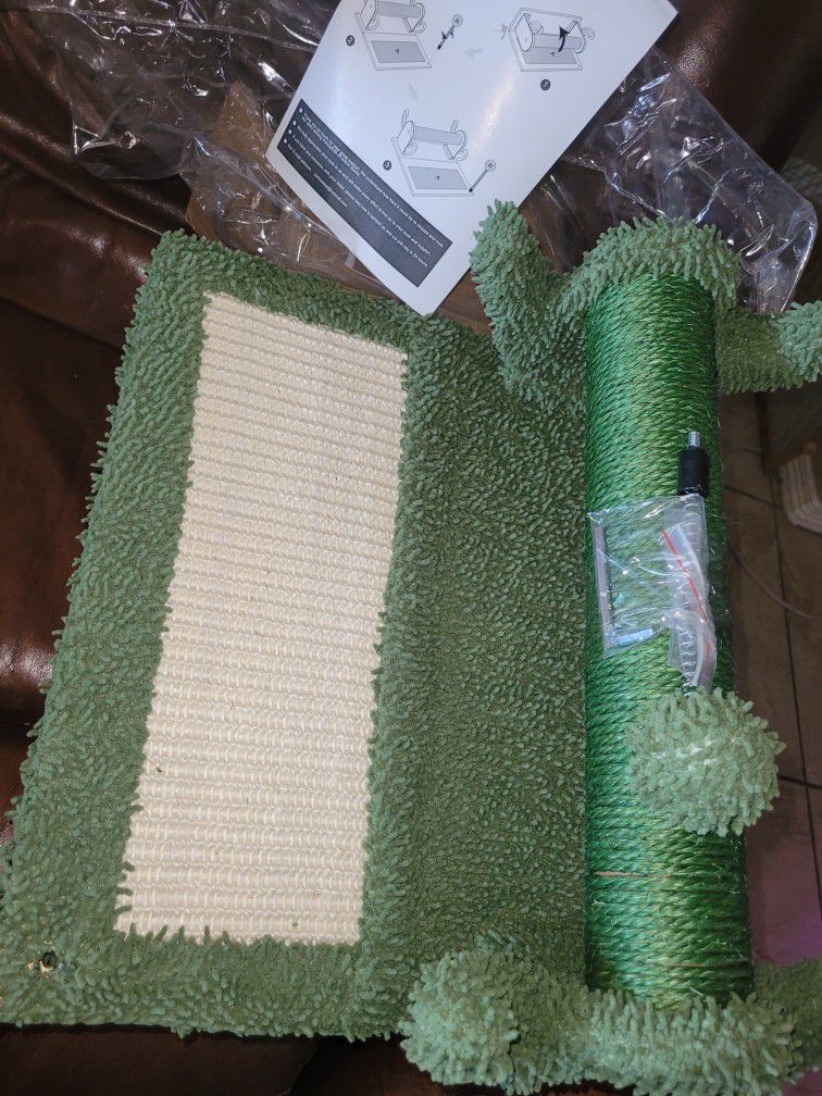 New Cactus Themed Cat Scratching Post/mat/toy