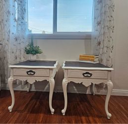 2 Vintage  Wood  Side Dressers