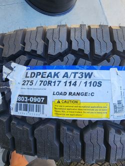 1x New 275 70 17 Tire Falken Wildpeak 