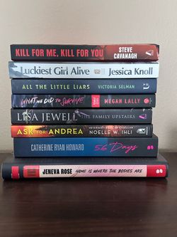 Thriller books (see description)