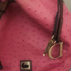 Pink dooney And Burke Bucket Bag