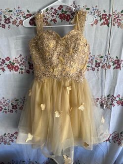 Homecoming/Dama gold dress | Size 4