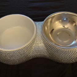 Rhinestone Bling Pet Food/Water Bowl