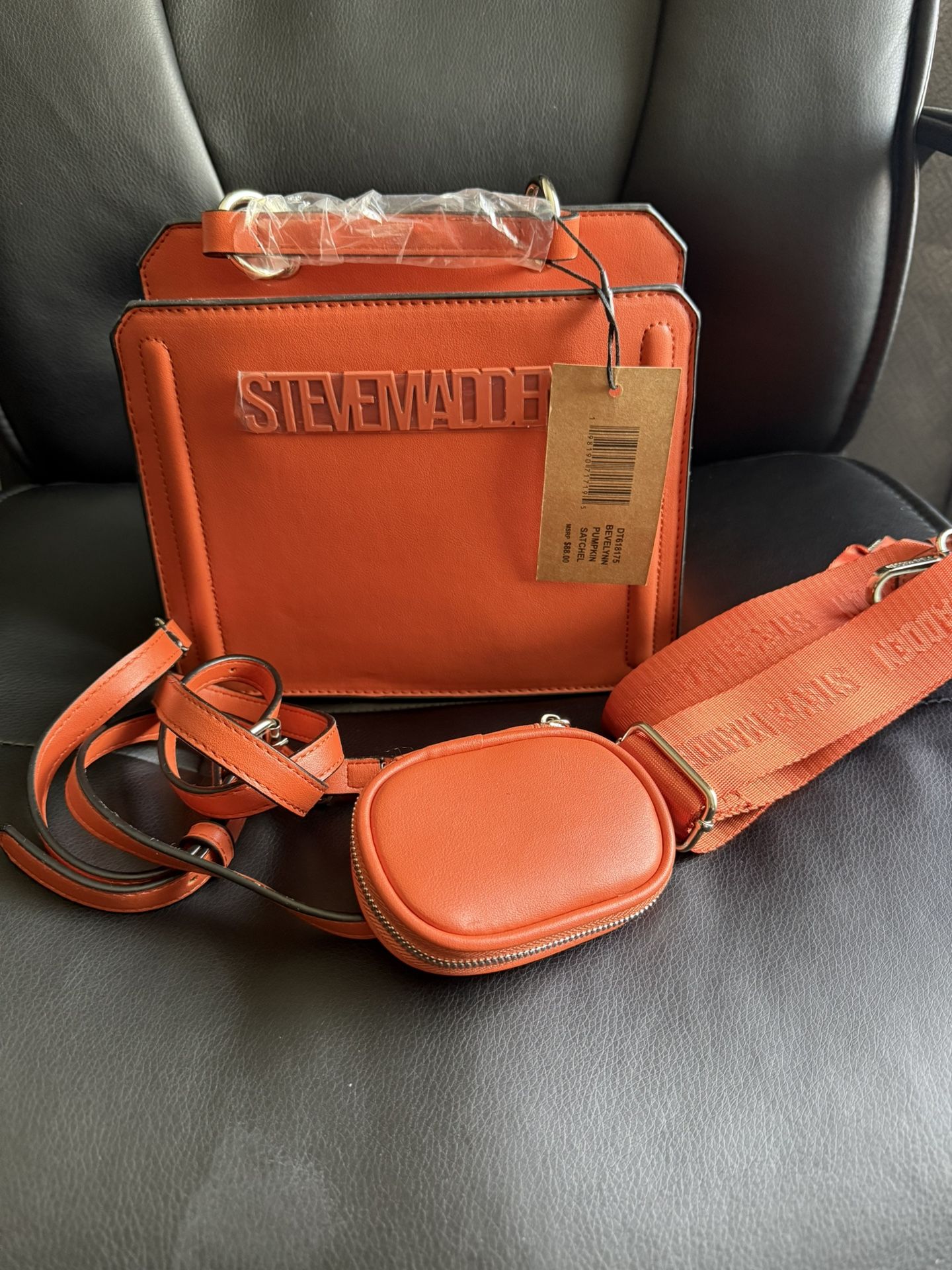 Steve Madden Orange Bag Set