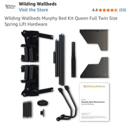 Murphy wall bed brackets for DIY
