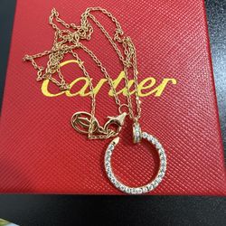 Cartier Juste un Clou necklace with diamonds