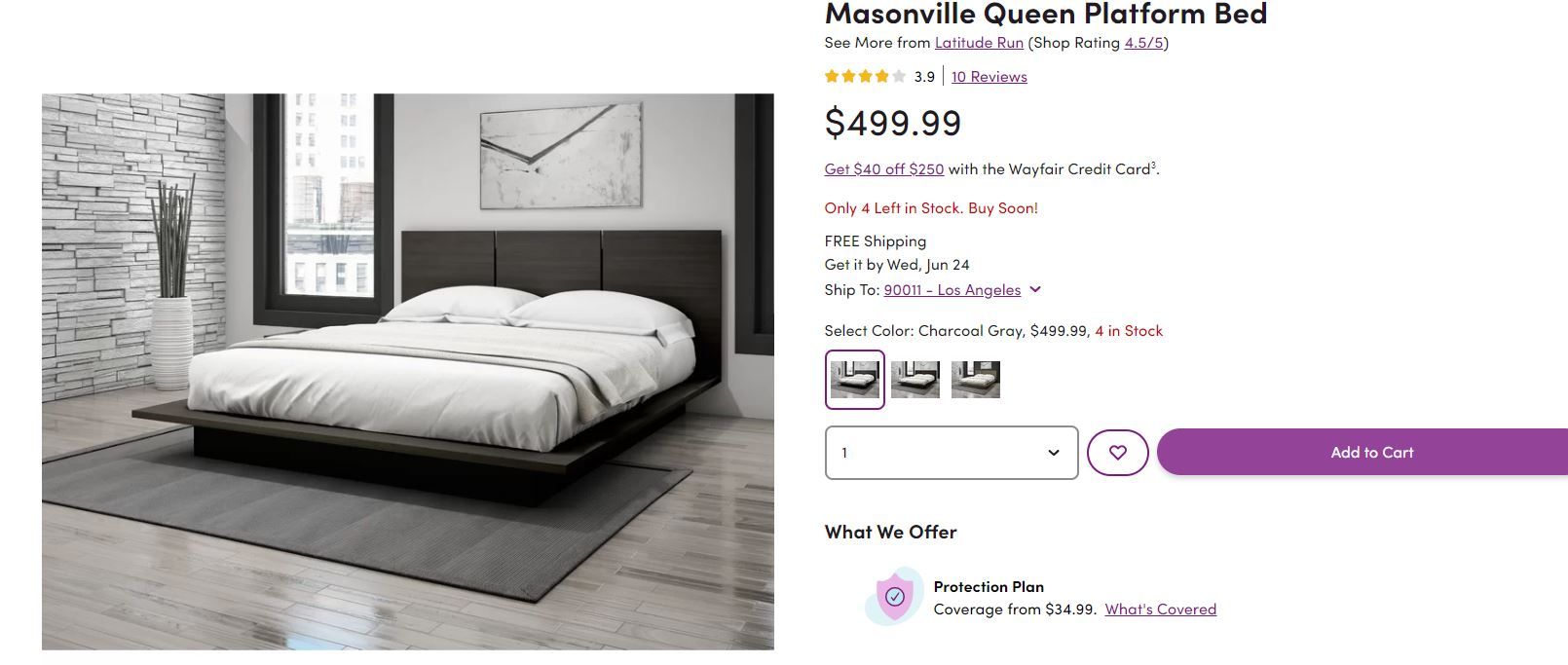 Masonville Queen Platform Bed