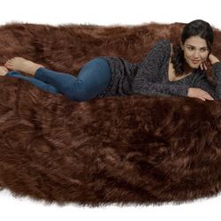 Chill Sack Bean Bag Chair: Huge 6' Memory Foam Furniture Bag 