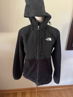 The North Face Women's Denali Fleece Full Zip Hoodie Black Jacket Black Size S