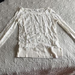 long Sleeve See Through Shirt Medium Adult