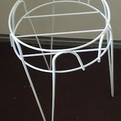 White Metal Plant Stands