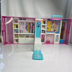Barbie Dream Closet Features Storage Areas.