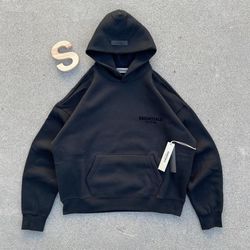 Black Essential hoodie