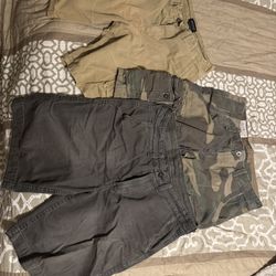 6 Pair Of American Eagle Men’s Longer Length Shorts Sz 34