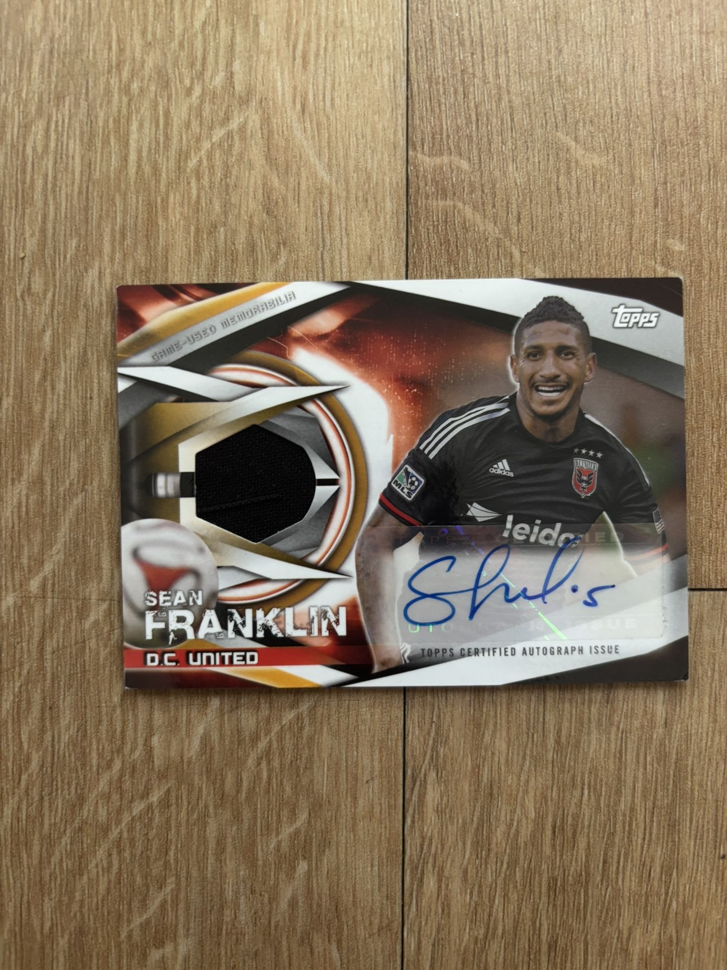 2015 Topps MLS - Autograph Relics Sean Franklin #AR-SF /100 (AU, MEM)