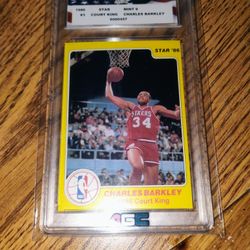 Charles Barkley 86 Star Rookie AGC 9