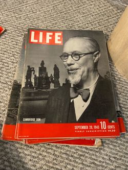 85+ vintage, collectable Life Magazines, very Re-Sellable