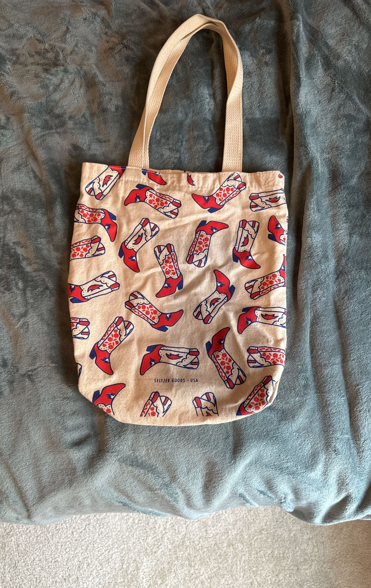Seltzer Goods Cowgirl Boot Tote Bag