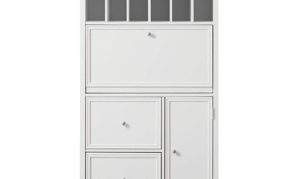 Home Decorators Collection Bradstone White Secretary Desk