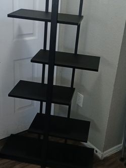 5 tier Black Metal Display Shelf