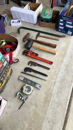 Hand tools, hammers, pipe wrenches