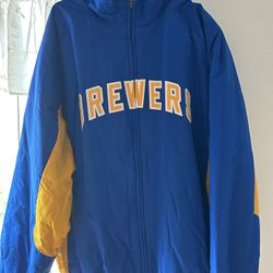 Milwaukee Brewers Majestic x Cooperstown jacket 2XL 