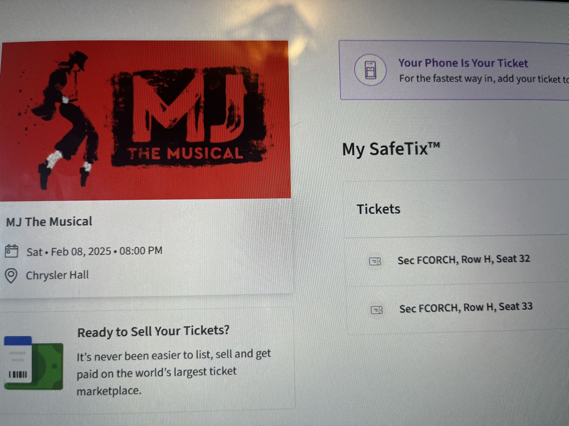 Michael Jackson The Musical. MJ. February 8, Saturday 8 Pm. Norfolk Chrysler Hall