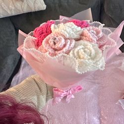 Flower Crochet Bouquet Valentine’s Eternal 