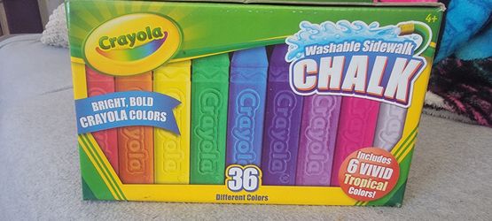 CRayola Washable Sidewalk Chalk.  36 Different Colors