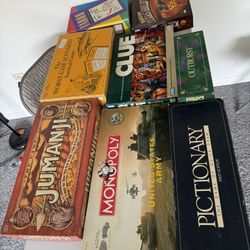 10 Board Games Clue, Pictionary, Outburst, Monopoly And More