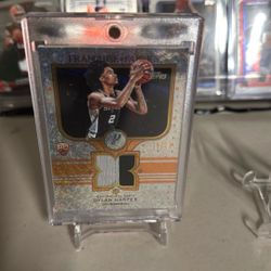 2025 Topps Dylan Harper RC Franchise Fabrics #FF-DH Holo Orange Foil 10/25