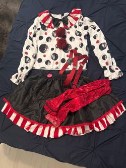 Sinister kids clown costume