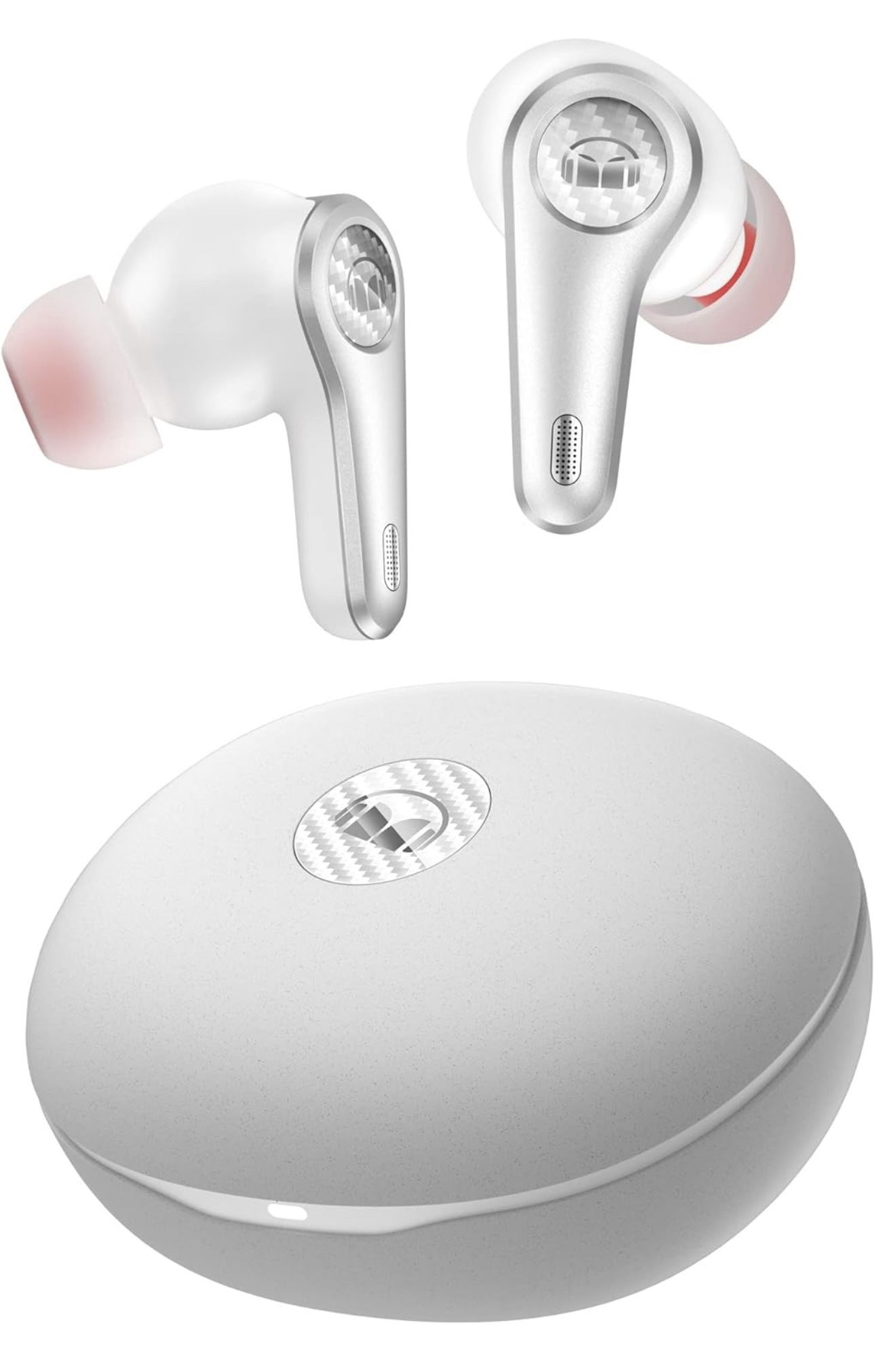 Monster Clarity 8.0 Hybrid Active Noise Cancelling Wireless Earbuds, 42dB in-Ear ANC Earphones Deep Bass with 6 Mics, Bluetooth 5.2, 50H Play Time wit